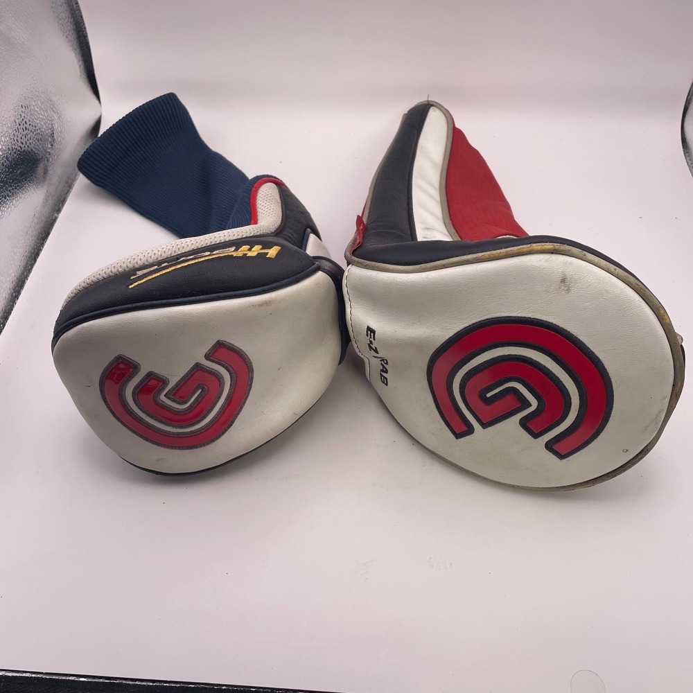 Cleveland Golf HiBore XL Driver & Fairway Wood Headcover Set Navy White Red